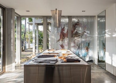 Sunlit interior of Hair Salon & Facial in Ubud — RASA GAYA, Bali, Bali, ID showcasing elegant decor.