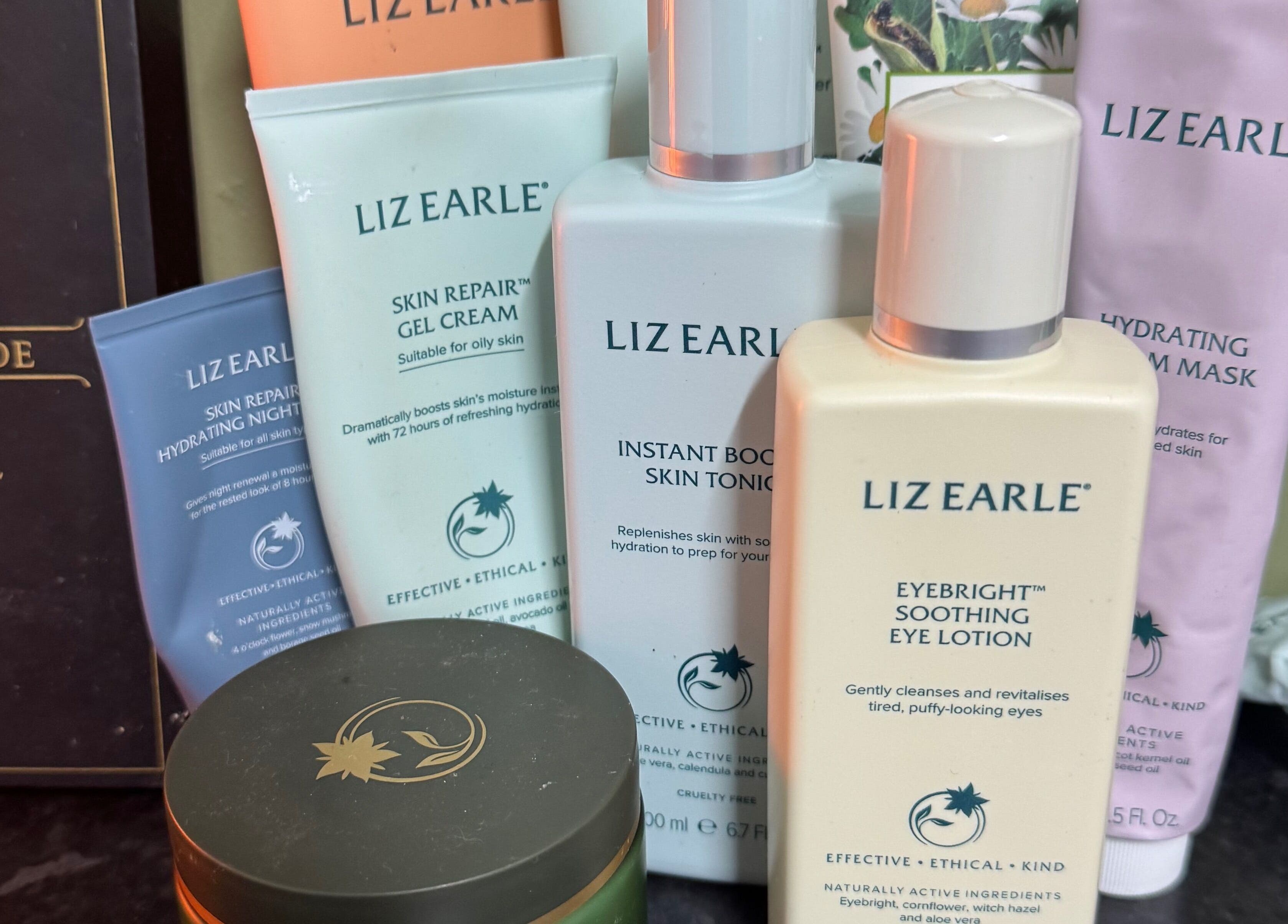 Beauty of the Soul Spa Health and Beauty in Dumbarton showcases Liz Earle skincare products.