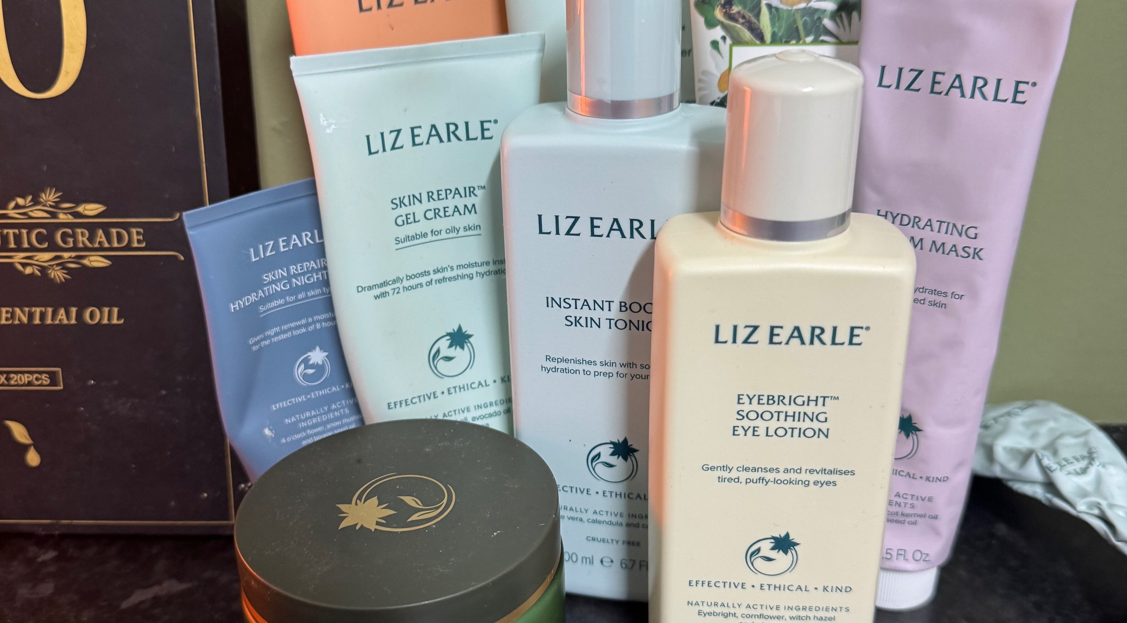 Beauty of the Soul Spa Health and Beauty in Dumbarton showcases Liz Earle skincare products.