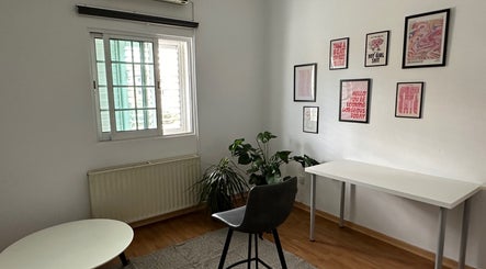 Cozy room with decor at Makeup by Evi K, Agios Dometios, Nicosia, CY.