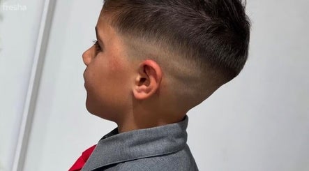 Child with a stylish fade haircut at Kess Hair and Beauty - The Crossing, Christchurch, Canterbury Region, NZ.