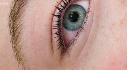 Close-up of styled lashes at Kess Hair and Beauty - The Crossing, Christchurch, Canterbury Region, NZ.
