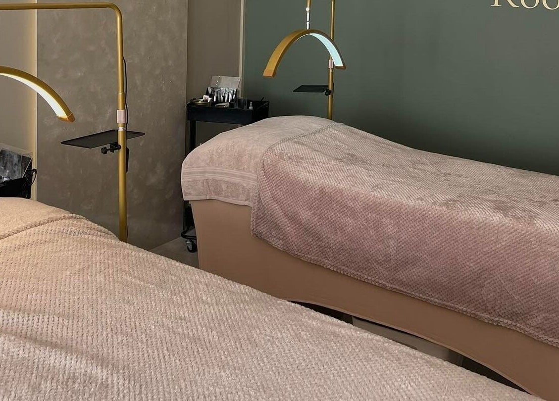 Luxurious treatment beds at The Serenity Rooms, Emsworth, England, GB, offering a tranquil spa experience.