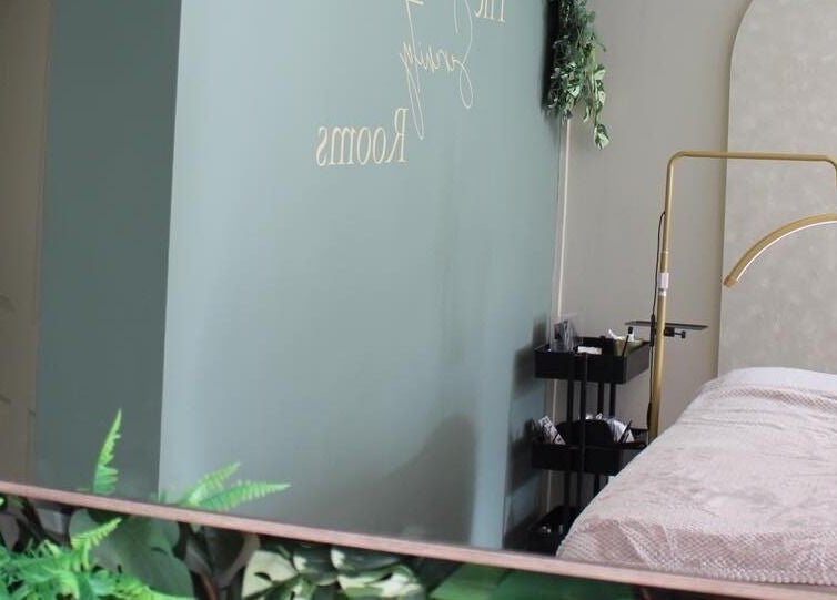 Tranquil treatment room at The Serenity Rooms, Emsworth, England, GB with elegant decor and cozy atmosphere.