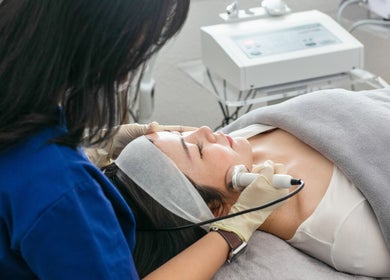 Facial treatment at Dermission Skin And Rejuvenation in Bentleigh, Victoria, AU. Enhancing skin vitality.