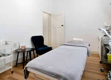 Calm treatment room at Dermission Skin And Rejuvenation, Bentleigh, Victoria, AU offering a relaxing environment.