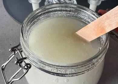 Natural scrub in jar at Balanced Within By Jade, Bristol, England, GB. Perfect for skin rejuvenation.