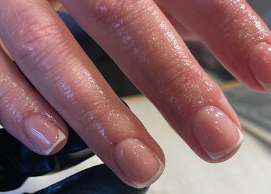 Close-up of manicured nails at Divine Beauty & Aesthetics in Lichfield, England, GB.
