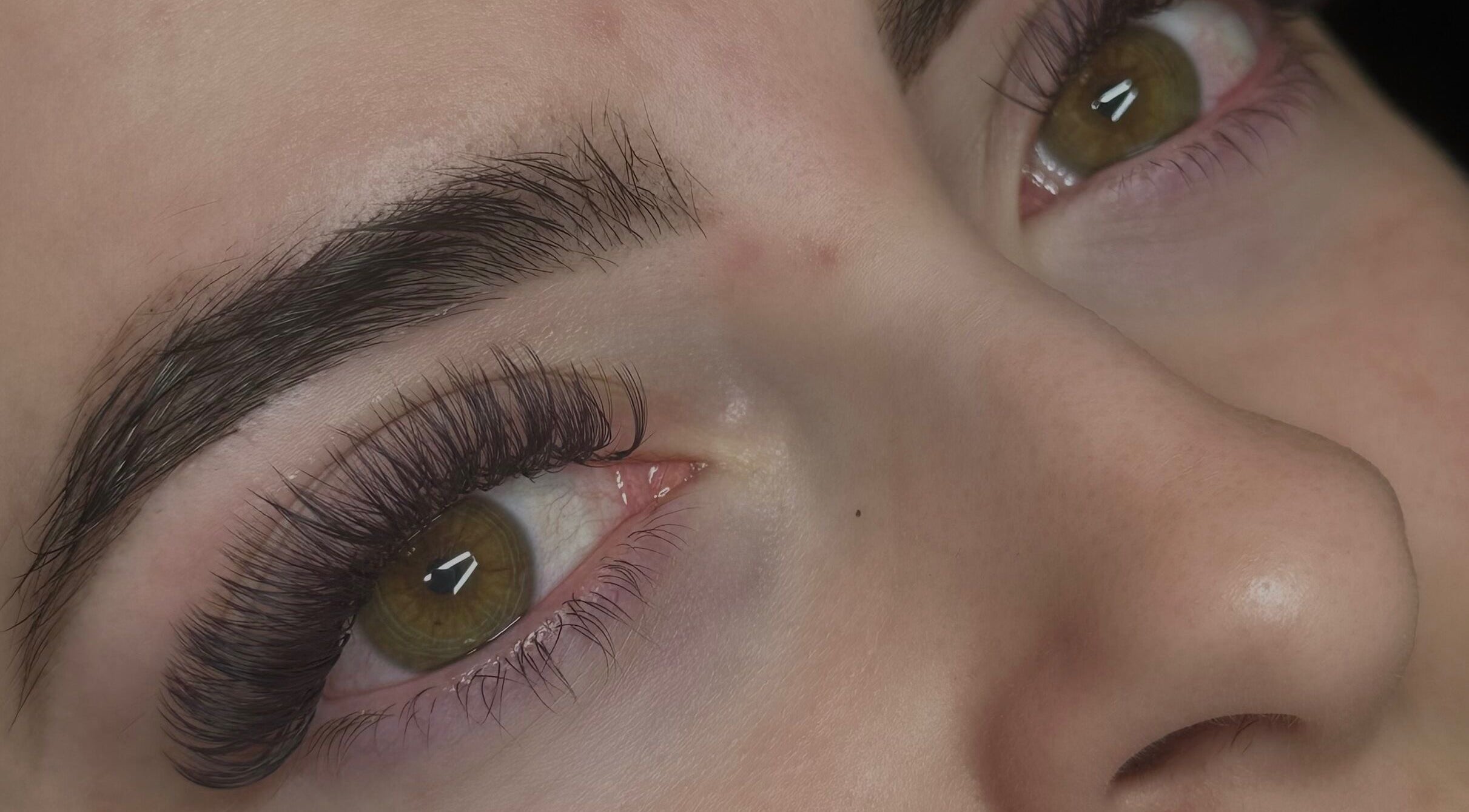 Close-up of expertly done lashes at Robyn Christina beauty (Luscious Lashes), Dublin, County Dublin, IE.