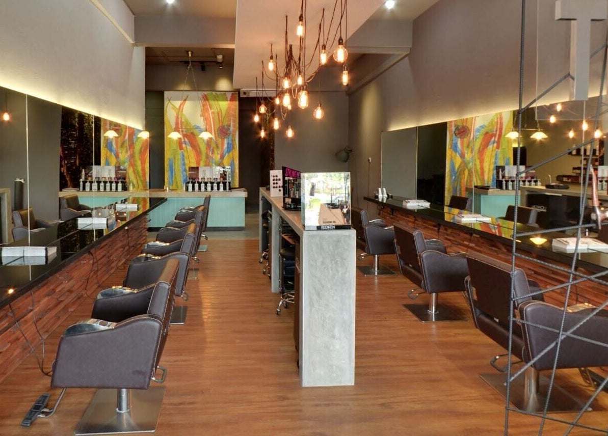 Spacious and stylish interior at Trove Hairdressing, Cheras, Selangor, MY showcasing modern salon design.