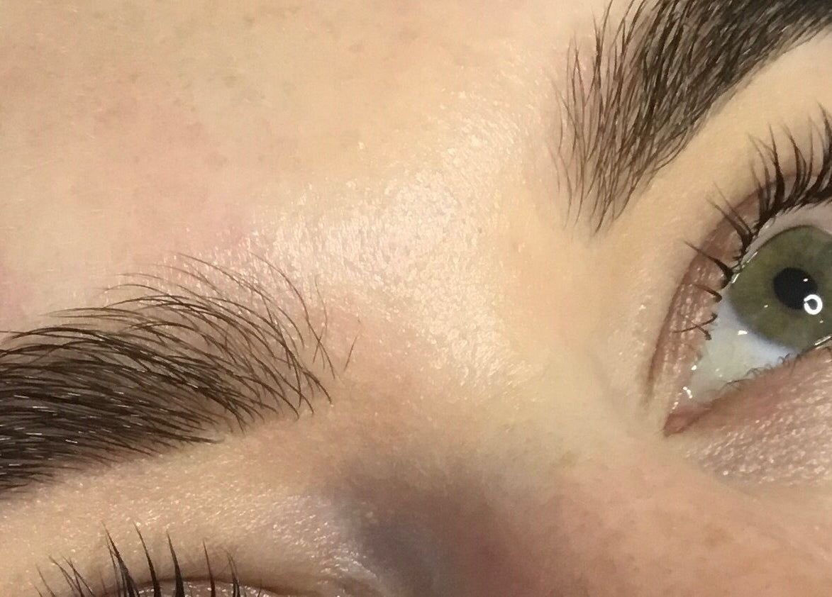 Enhanced eyebrows and lashes at Salt Aesthetics, Hobart, Tasmania, AU.