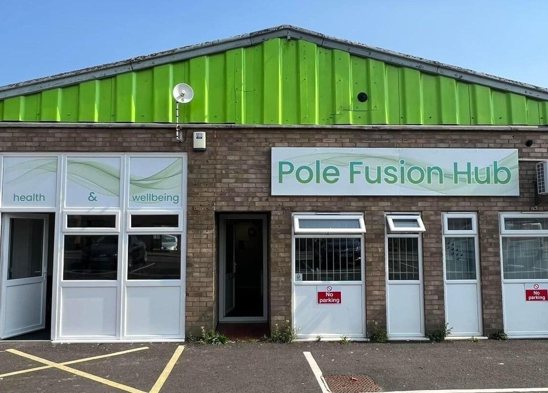 Exterior view of Gn Fitness in Great Yarmouth, England, GB featuring Pole Fusion Hub signage.