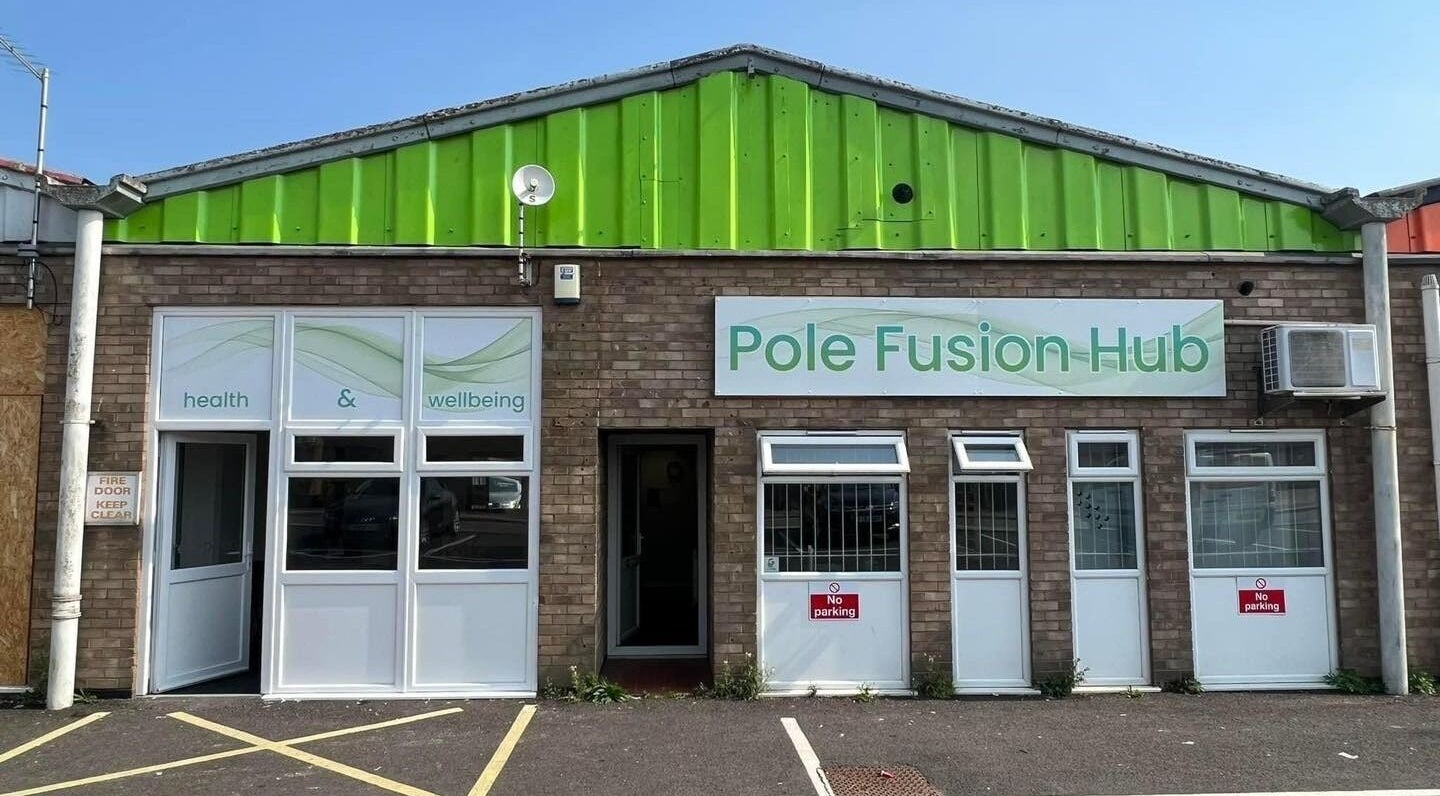 Exterior view of Gn Fitness in Great Yarmouth, England, GB featuring Pole Fusion Hub signage.