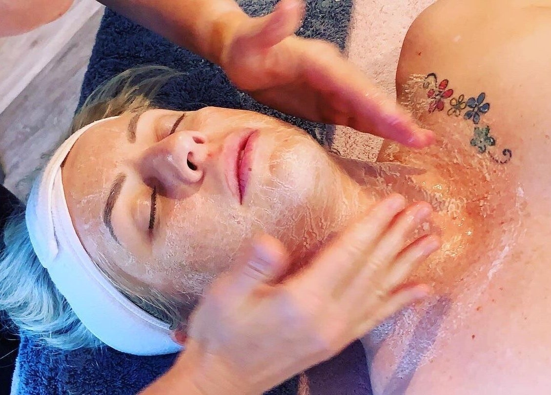Relaxing facial massage at You, Restored (Day Spa & Body Contouring) in Port Kennedy, Western Australia, AU.