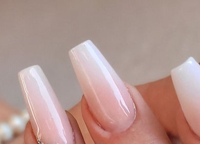 Elegant glossy pink nails at Monè Lake Nail Artist, Mashishing, Mpumalanga, ZA.