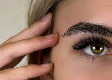 Close-up of lush lashes done at Casa Artistry (Previously Maddison Lashes), Campsie, New South Wales, AU.