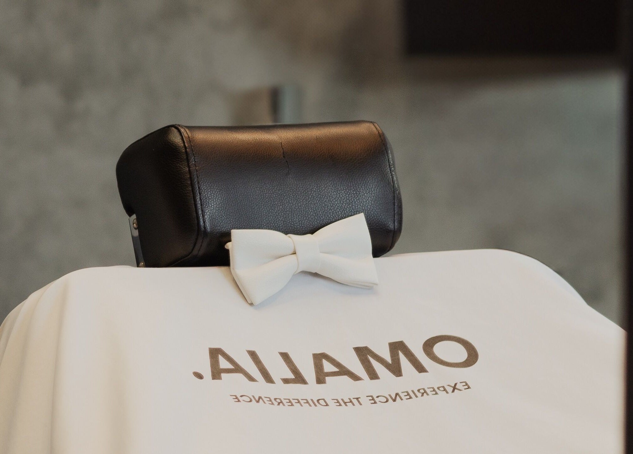 OMALIA. ST LEONARDS chair with a white bow tie, St Leonards, New South Wales, AU.