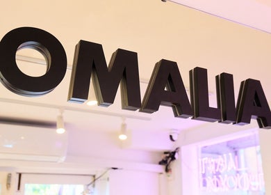 OMALIA. SURRY HILLS signboard at beauty venue, Surry Hills, New South Wales, AU.