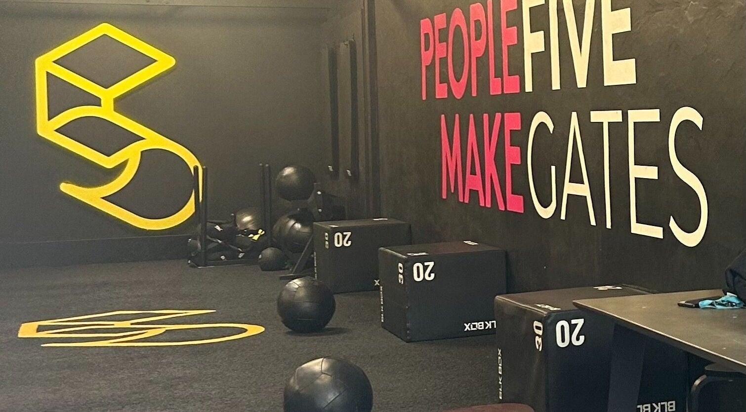 Modern fitness area at Marie McGhee Massage Therapy, Five Gates Fitness, Glasgow, Scotland, GB.