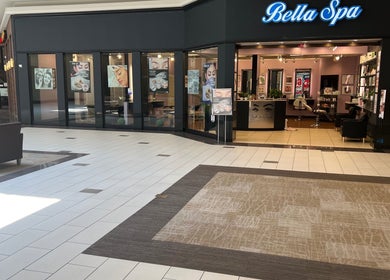 Front view of Bella Spa Sioux Falls SD showcasing modern interior in Sioux Falls, South Dakota, US mall.