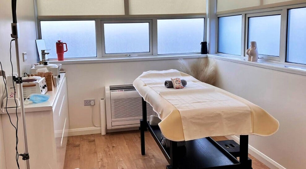 Cozy treatment room at Love T Waxing and Laser Specialist Studio, Mansfield, England, GB.