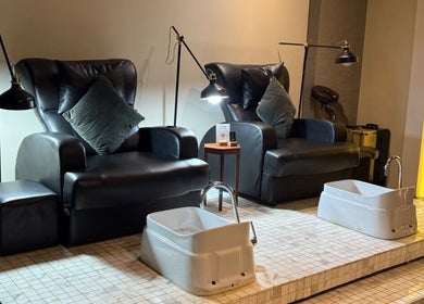 Luxurious pedicure chairs at Project Hairway - Jumeirah, Dubai, Dubai, AE offering premium relaxation.