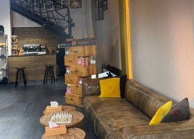 Relaxing lounge at Project Hairway - Jumeirah with cozy seating, Dubai, Dubai, AE.