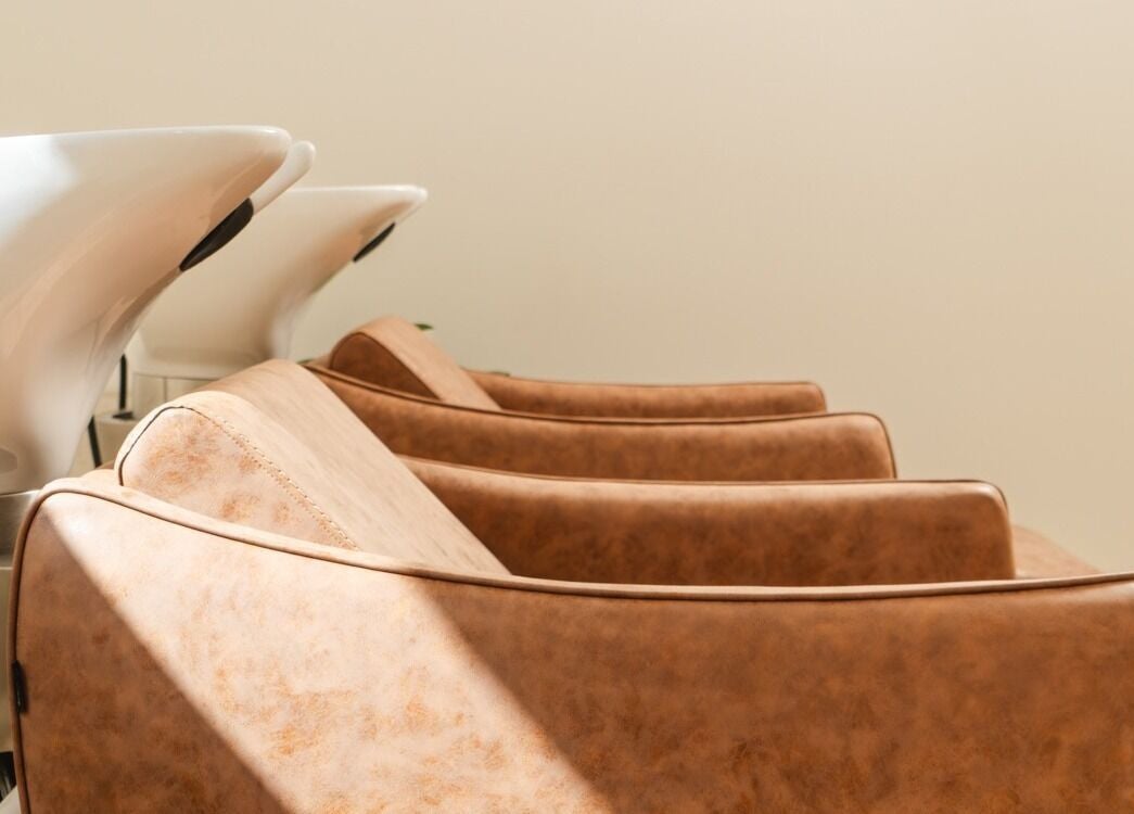 Stylish wash stations at The Mane Stylist in Red Hill, Queensland, AU reflect elegance and comfort.