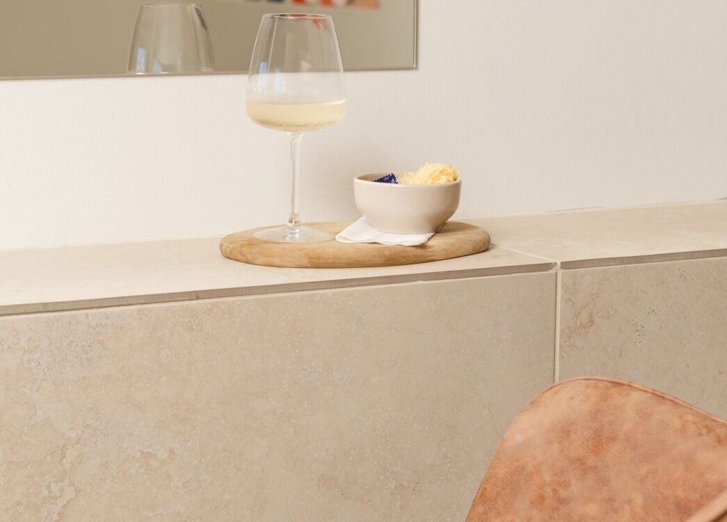 Elegant setting with a wine glass and bowl at The Mane Stylist, Red Hill, Queensland, AU.