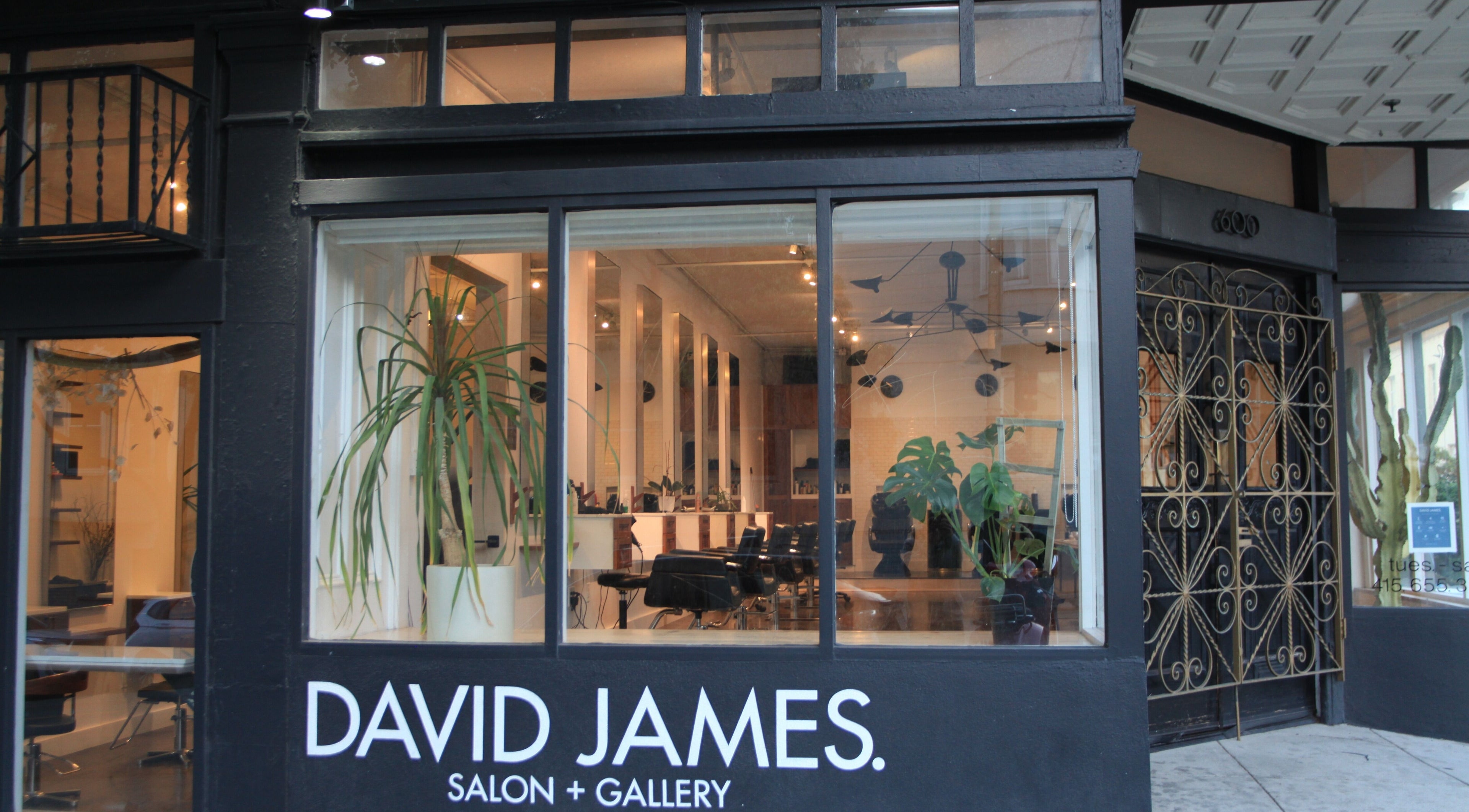 David James San Francisco's elegant storefront in San Francisco, California, US, showcasing modern design.