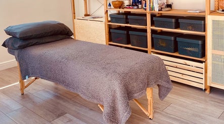Cozy massage table at Balanced & Blissed - The Retreat, Whitfield, England, GB, offers perfect relaxation.