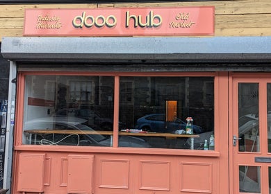 Front view of dooo Hub - Old Market (Gender Free) in Bristol, England, GB featuring a stylish exterior.