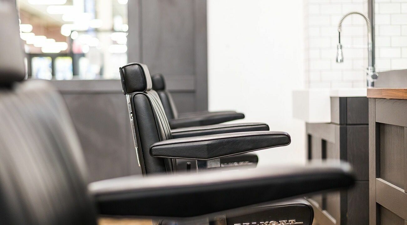Sleek barber chairs at Gould Barbers Walsall, Walsall, England, GB offering a modern grooming experience.
