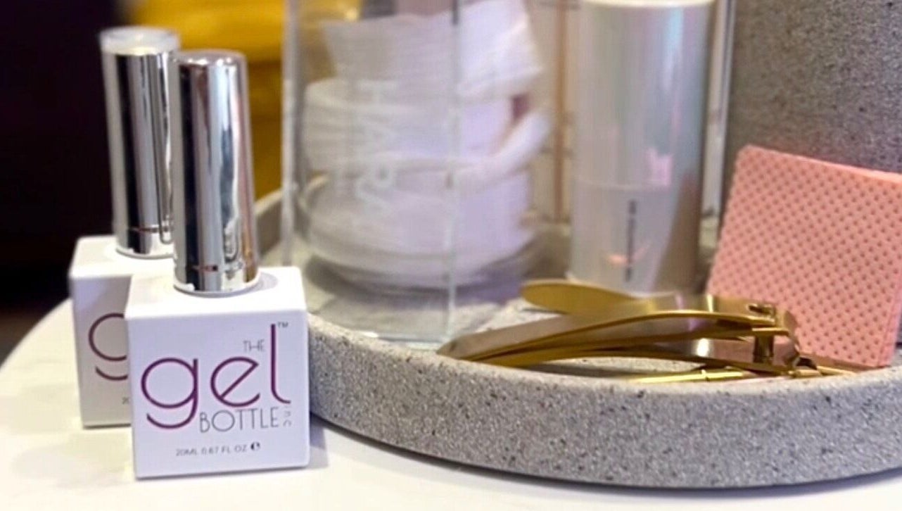Gel polish and tools at All About You, Wrexham Principal Area, Wales, GB, showcasing luxury pampering.