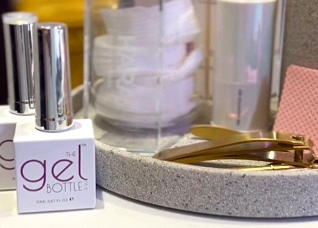 Gel polish and tools at All About You, Wrexham Principal Area, Wales, GB, showcasing luxury pampering.