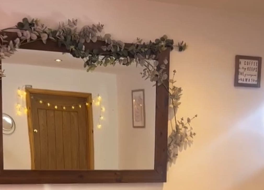 Elegant wooden mirror with lights at All About You in Wrexham Principal Area, Wales, GB.