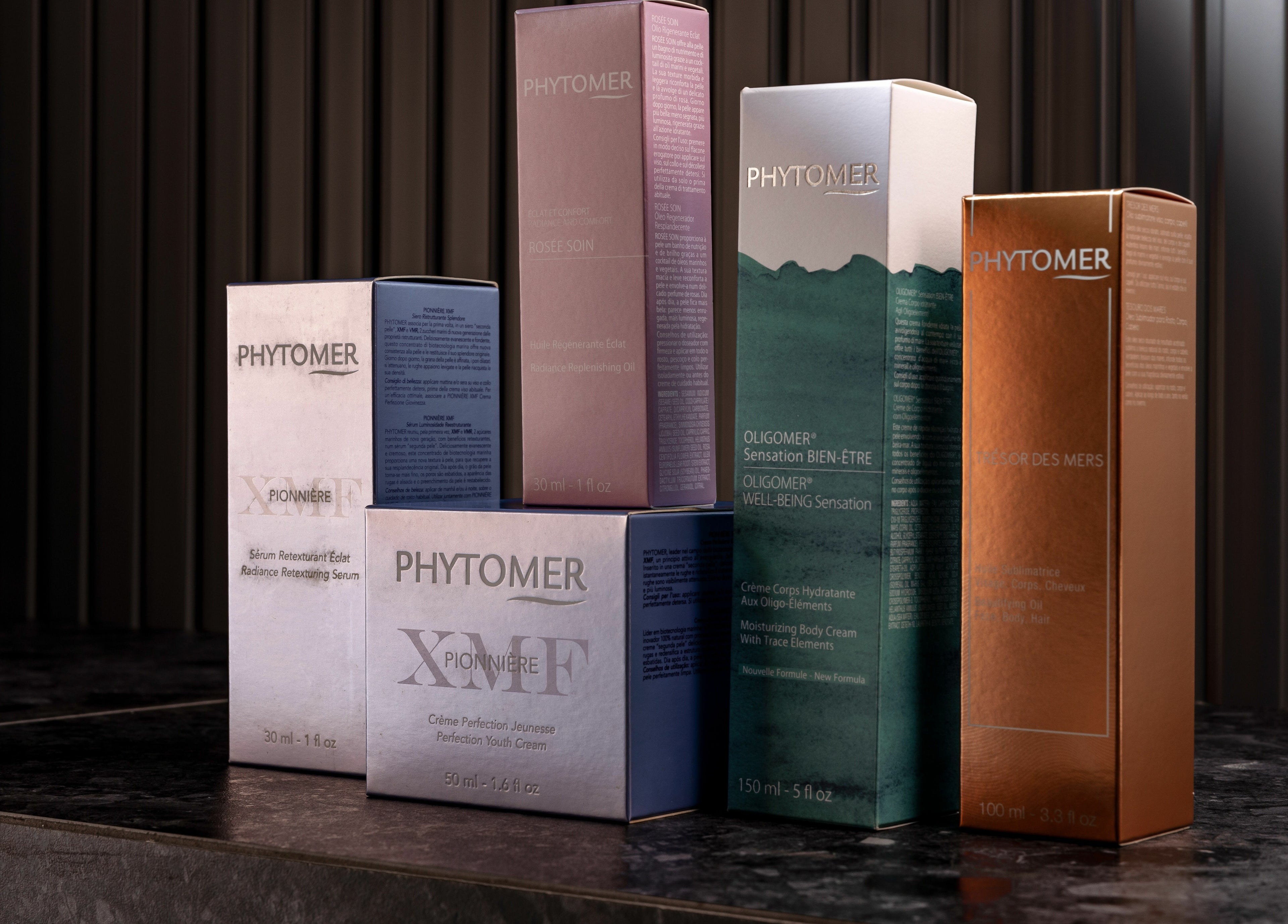 Luxury skincare products at Ease Spa, Gzira, MT, enhance wellness and beauty.