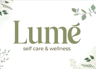 Logotipo de LUMÊ con follaje decorativo, ubicado en San Juan, San Juan, PR.