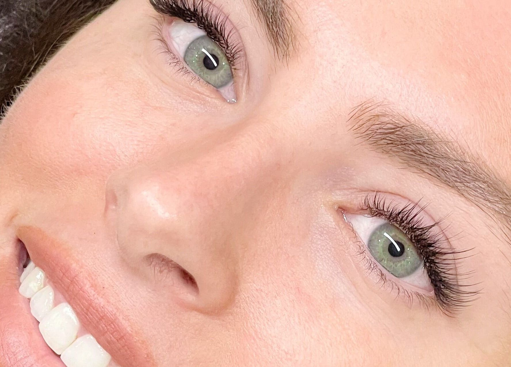 Close-up of styled lashes at Capital Lashes, Kingston, Australian Capital Territory, AU.