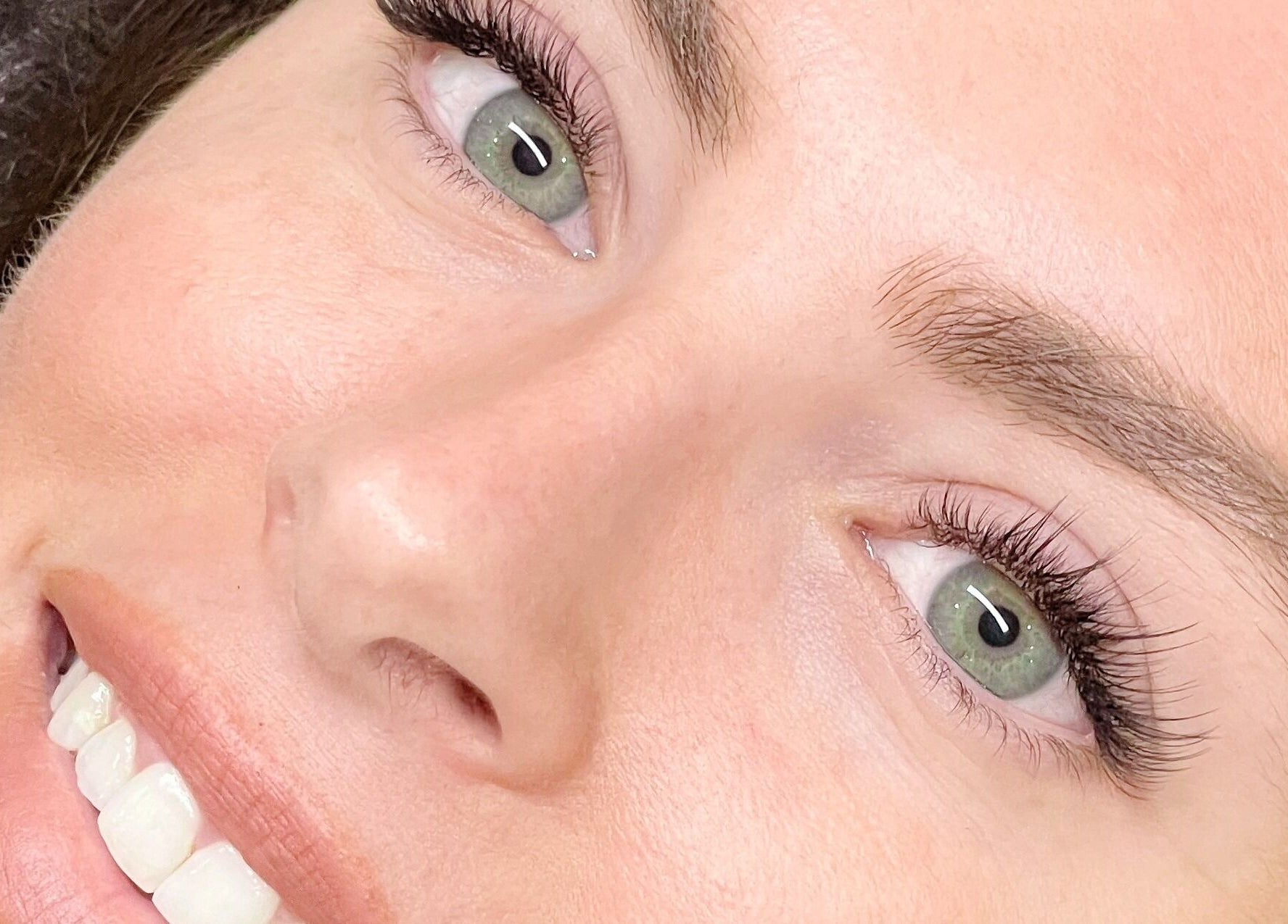 Close-up of styled lashes at Capital Lashes, Kingston, Australian Capital Territory, AU.
