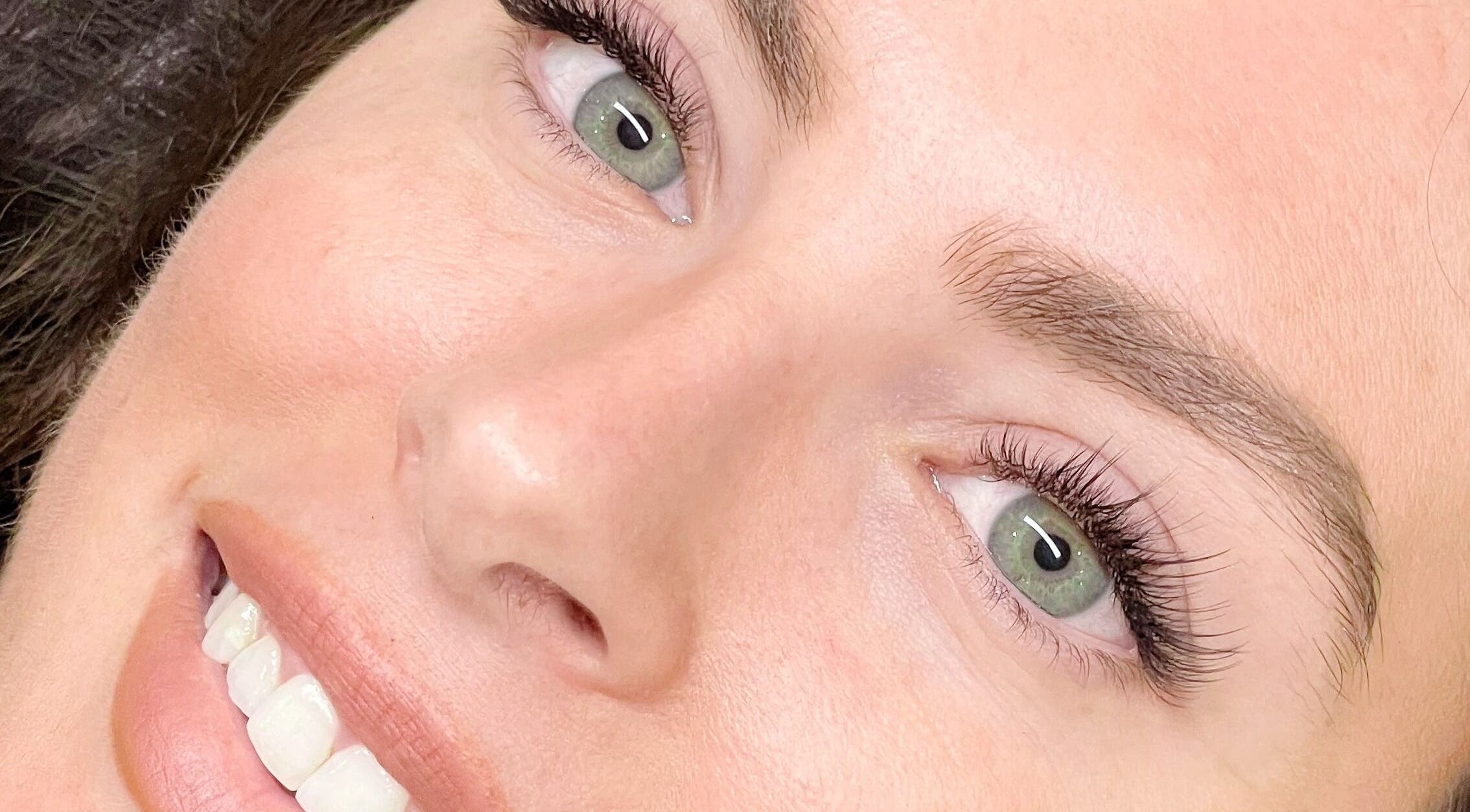 Close-up of styled lashes at Capital Lashes, Kingston, Australian Capital Territory, AU.