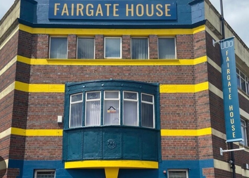 Front view of Fairgate House, home to Definedbylashes, located in Birmingham, England, GB.