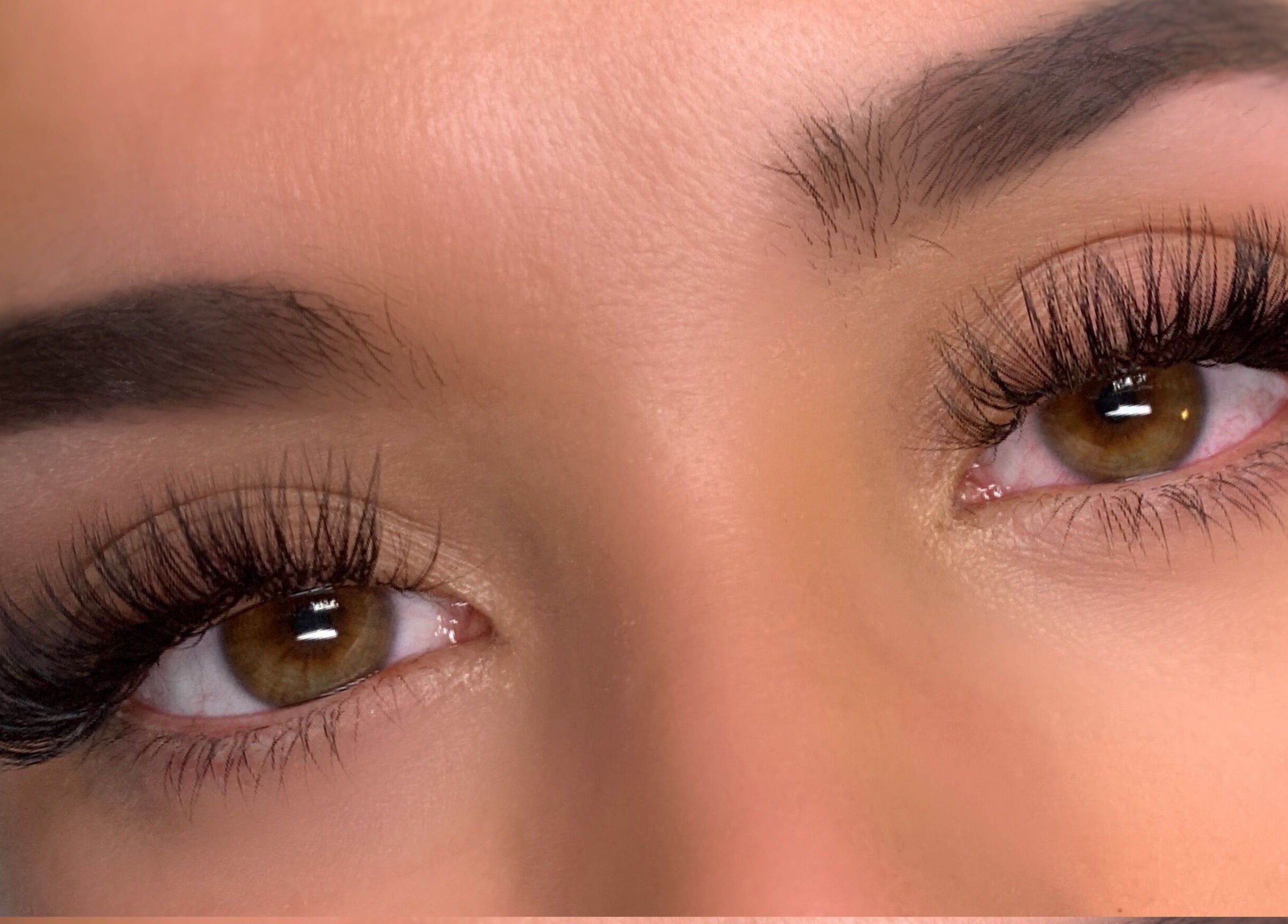 Close-up of stunning lashes at Definedbylashes, Birmingham, England, GB showcasing lash extension expertise.