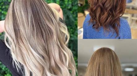 Diverse hair colors and styles showcased at R M Hairdressing, Inverness, Scotland, GB.