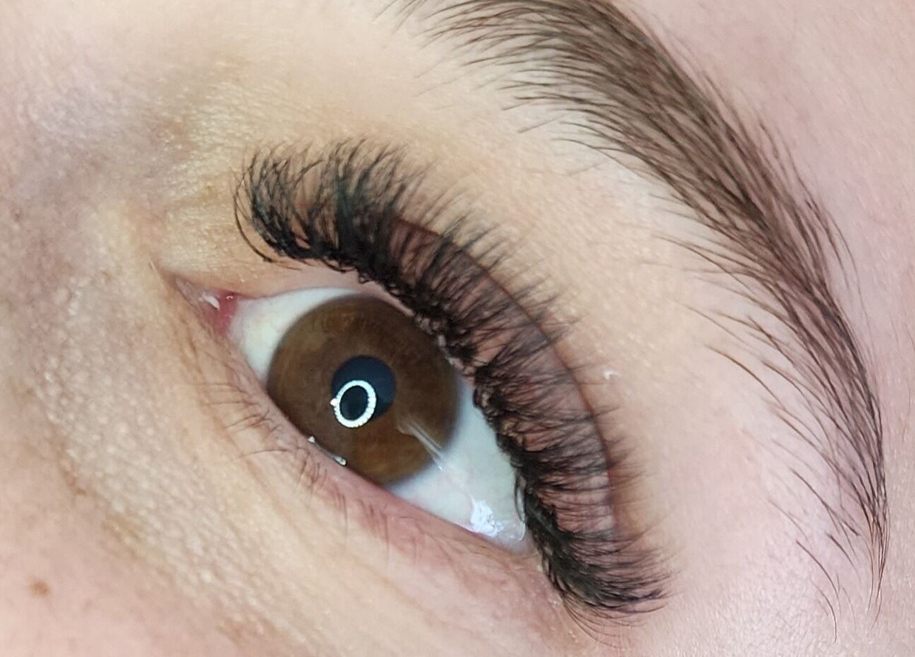 Close-up of beautifully enhanced lashes at Enchanting Lashes, Rustenburg, North West, ZA.