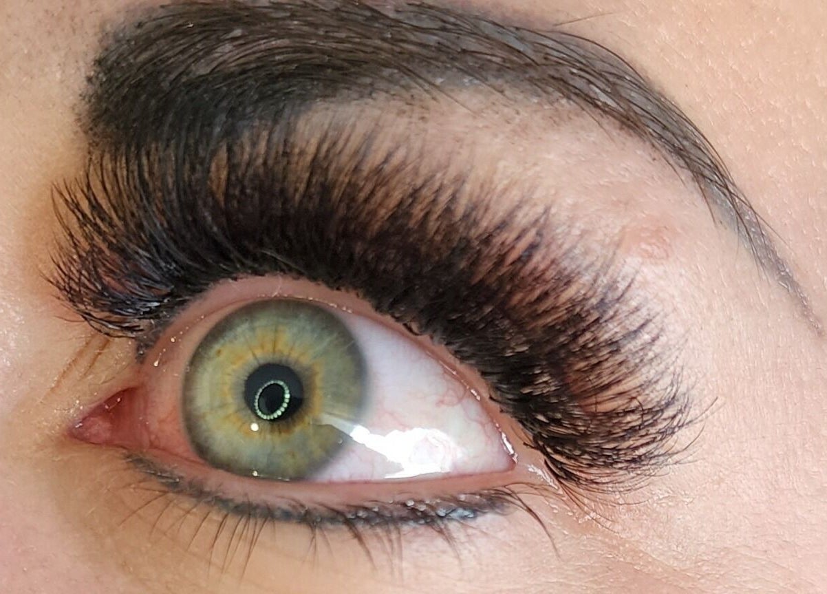 Close-up of lush, voluminous lashes at Enchanting Lashes, Rustenburg, North West, ZA.