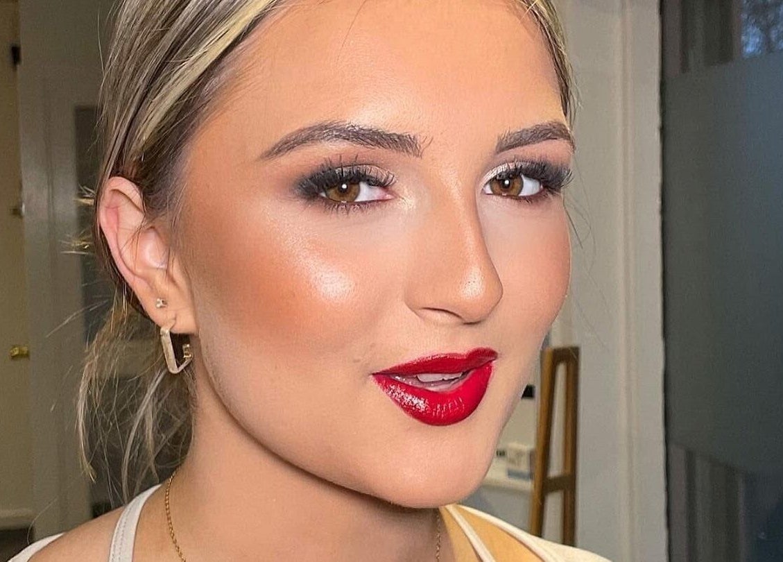 Close-up of vibrant makeup by Jessica Rae MUA, Chester-le-Street, England, GB highlighting elegant look.