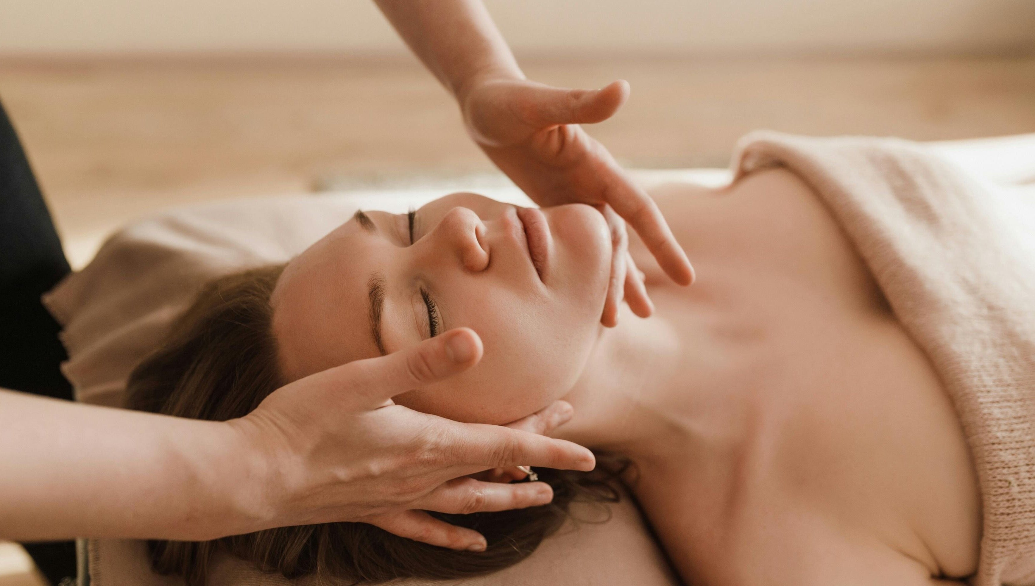 Relaxing facial massage at Lou Lou Couture Beauty in Runaway Bay, Queensland, AU.