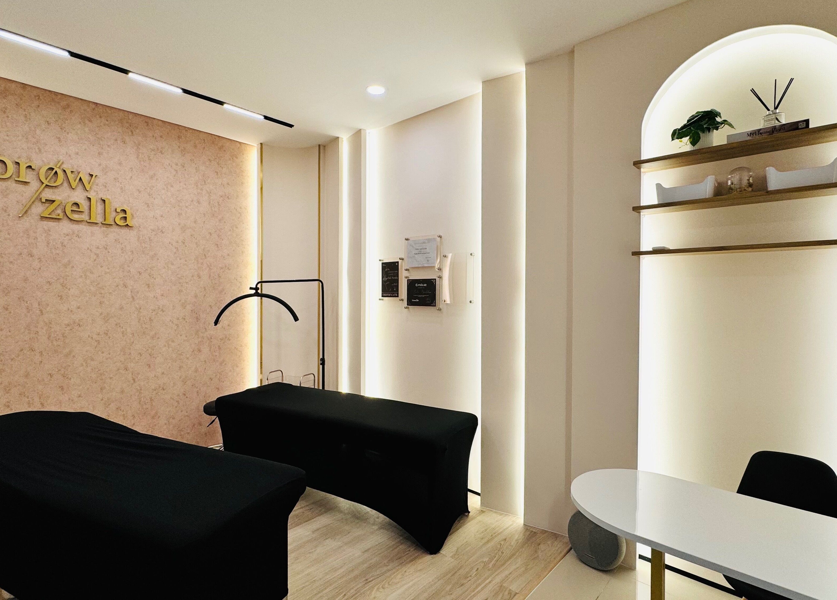 Modern beauty treatment room at Browzella, East Java, East Java, ID, featuring elegant interiors and relaxing ambiance.
