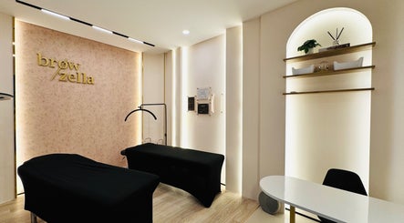 Modern beauty treatment room at Browzella, East Java, East Java, ID, featuring elegant interiors and relaxing ambiance.